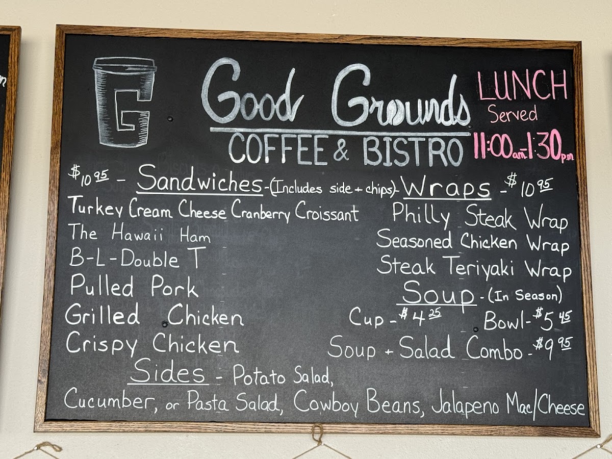 Menu Good Grounds Coffee & Bistro-3