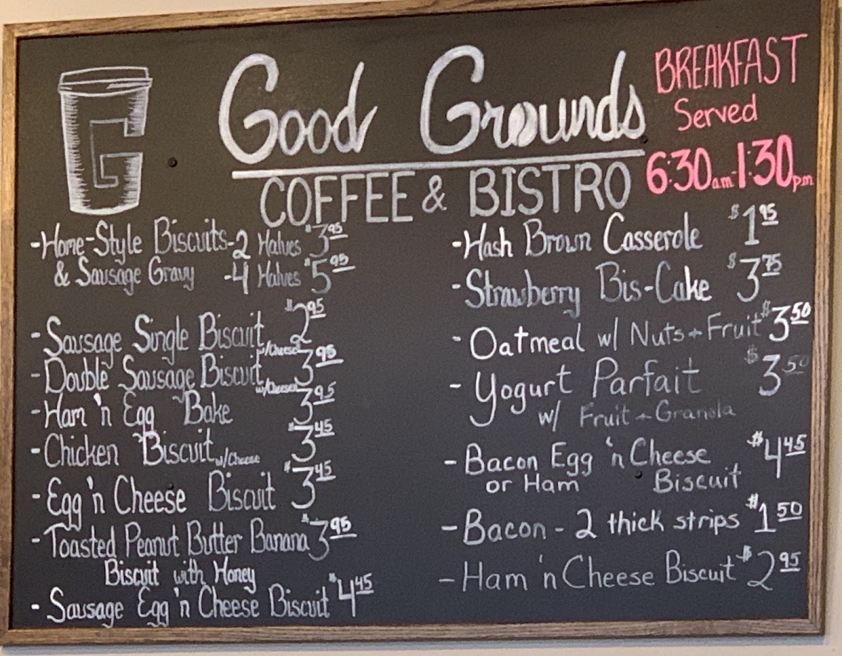 Menu Good Grounds Coffee & Bistro-6